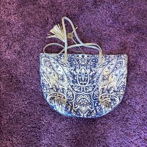 Inc Reversible Purse Silver/Blueprint